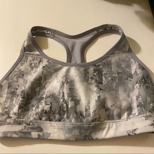 Reebok Grey Printed Sports Bra